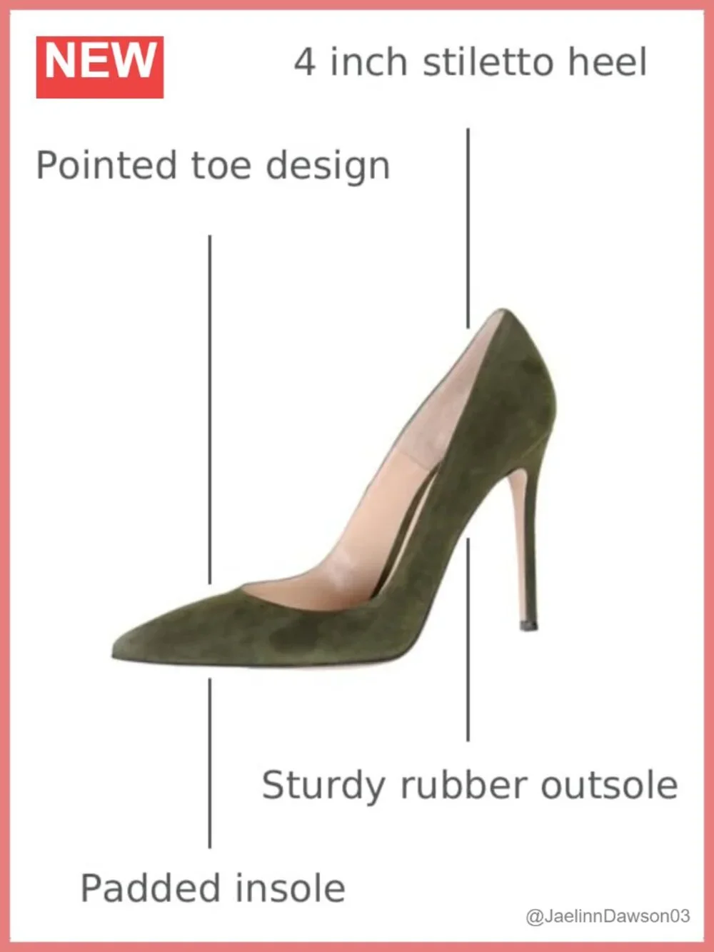Women's 10cm High Heel Pumps, Pointed Toe, Slip-on, Stiletto Heels, Faux